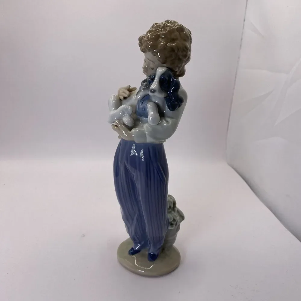 Lladro Mint‎ My Buddy Boy w/ Dog 1989 Collectors Society #7609 Retired